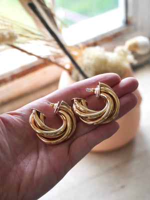 Orecchini Twirl extra big hoops