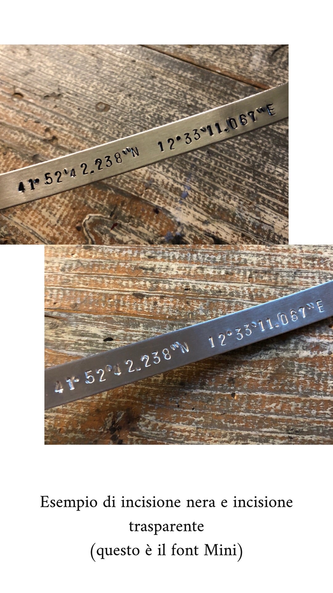 Bracciale personalizzato SLIM - font classic - Wanderlust Factory® ☽ Mobile Fashion Boutique 