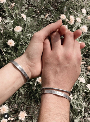 Bracciale personalizzato SLIM - font classic - Wanderlust Factory® ☽ Mobile Fashion Boutique 